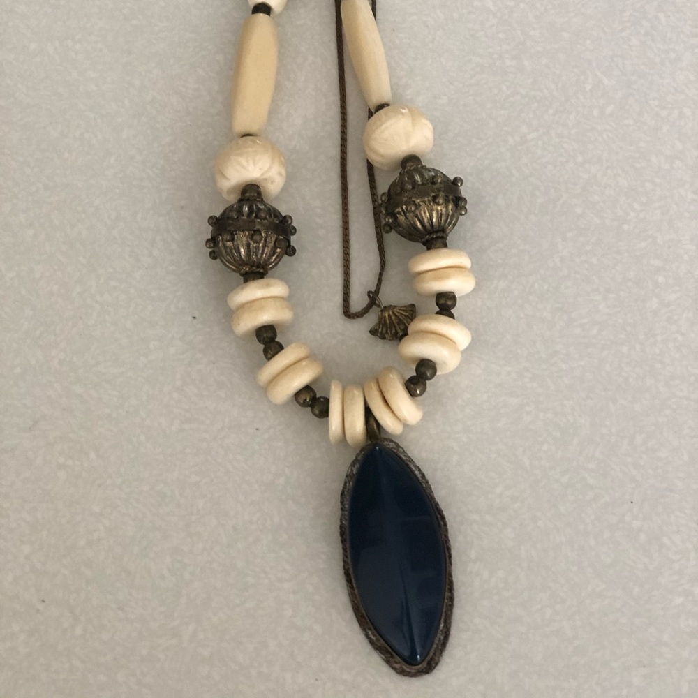 Anthro Vintage style duo wrap necklace